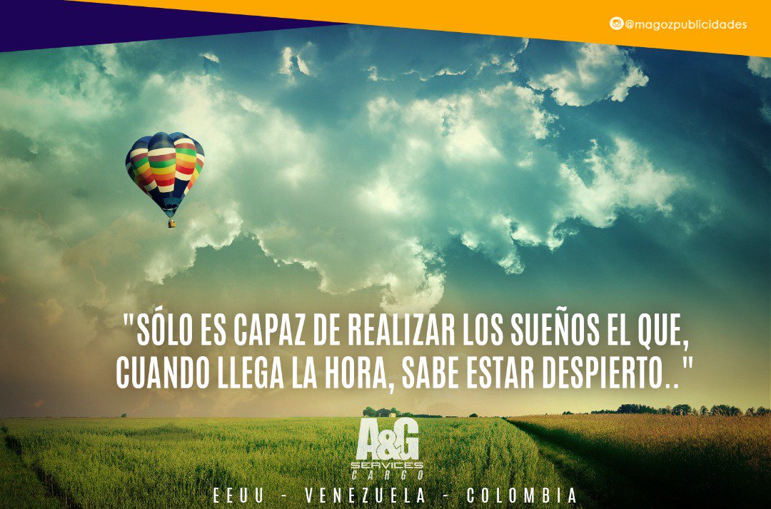 AGServicesIntl's tweet photo. "Sólo es capaz de realizar los sueños el que cuando llega la hora, sabe estar despierto." #FelizTarde

Definitivamente #SomosTuSolución https://t.co/rvf2EPQnIM
