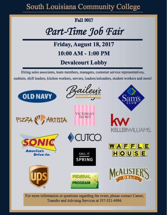 solaccofficial's tweet photo. Check out the employers who will be at our PT job fair Friday! Don't miss this! https://t.co/Qut76YUoS3