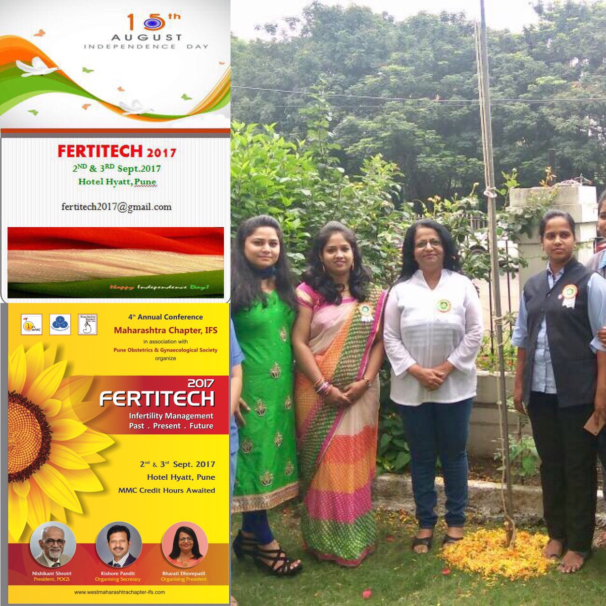 BDhorepatil's tweet photo. Wish u all Happy Independence Day!
Flag Hoisting Ceremony at Shree Hospital,Kalyninagar 
"Fertility, Maternity &amp; Child Care" https://t.co/YM9KOO0YQ0