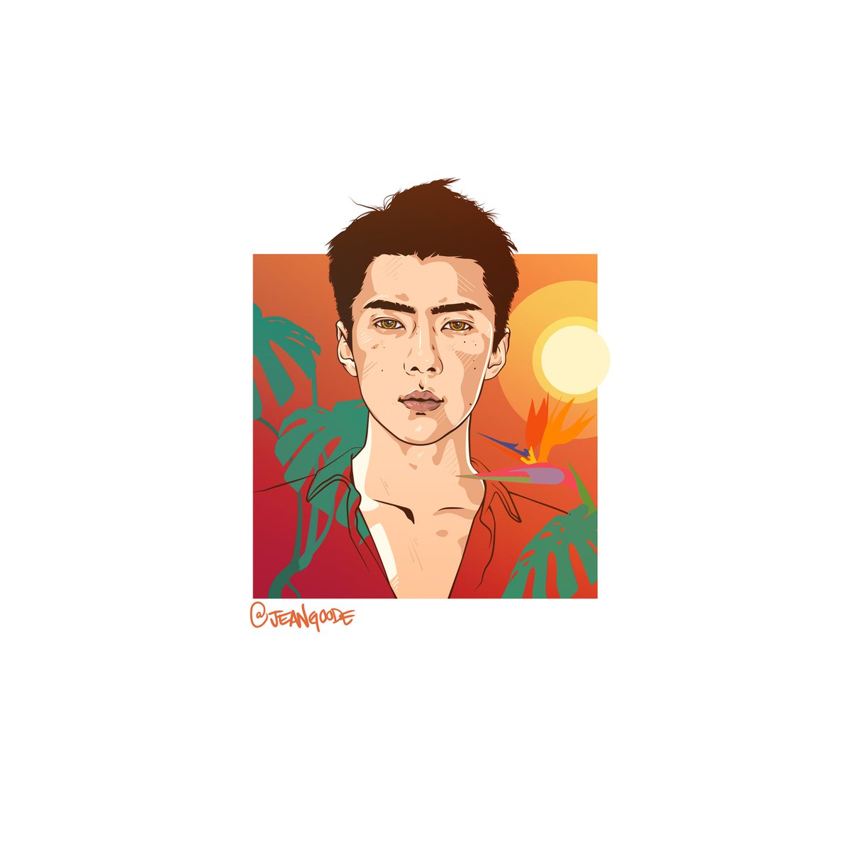 JeanGoode's tweet photo. A tiny warm #KoKoBop #Sehun :) -- More on my IG: https://t.co/qAMRhYA8tq #JeanGoodeDesigned #EXO #TheWarEXO #sehunfanart #EXOL #μΈν https://t.co/MisS8BSZxQ
