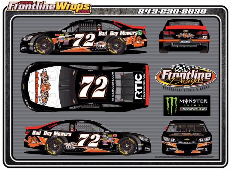 TriStarRaceTeam's tweet photo. Bristol Preview: @badboymowers Back for #mowfun w/ @ColeWhitt No. 72 in Battle @BMSupdates https://t.co/KfgSVG3j9x https://t.co/92dn8p2ede