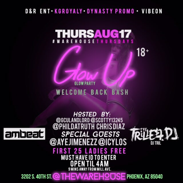 KgRoyalty's tweet photo. Thursday Glow Up Bash ! 🔥 Presented By Kg 👑 Early Arrival Recommended!✔ 

500+ Expected!!  RT / Fav ❤ https://t.co/XBmg9L8eAe