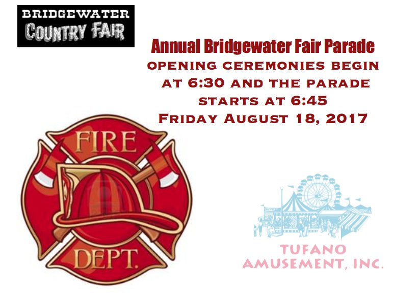 TufanoEvents's tweet photo. Let's kick off the Bridgewater, CT Annual Country Fair with the #FiremansParade be sure to come early and grab your spot! #TufanoEvents https://t.co/SvIVUOxm2v