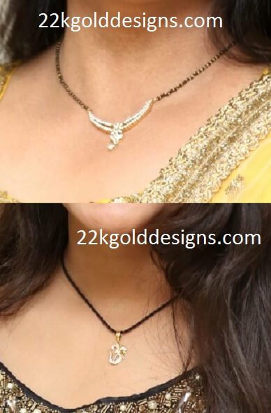 22K Gold Mangalsutra Nallapusalu Chains With Pendants -Indian Gold Jewelry  -Buy Online