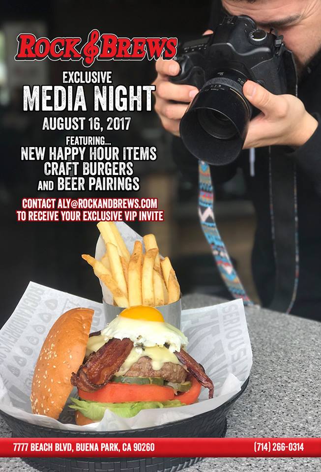 RockandBrewsBP's tweet photo. Today is the last day to sign up for Buena Parks Media night!  Email aly@rockandbrews.com to receive your exclusive VIP invitation!! https://t.co/VgqRocZOUn