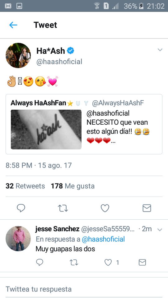 El día más feliz de la vida de <a href="/AlwaysHaAshF/">Always HaAshFan⭐🇺🇾</a> gracias <a href="/haashoficial/">Ha*Ash</a> !!