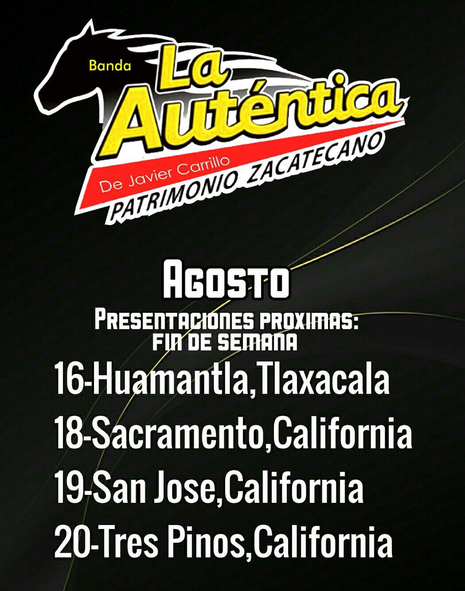 Presentaciones de este fin de semana!! 👌 los esperamos ¡Saludos!