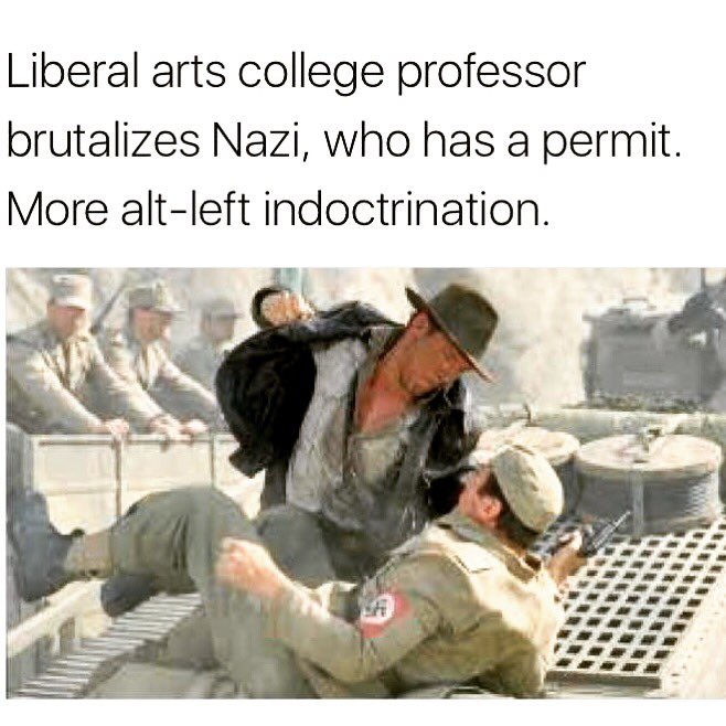haroldpolitics's tweet photo. But they had permits! #AltRight #Charlottesville #PunchANazi #IndianaJones #DumpTrump #StopPresidentBannon #NotMyPresident #MAGA https://t.co/GumrPxle1v