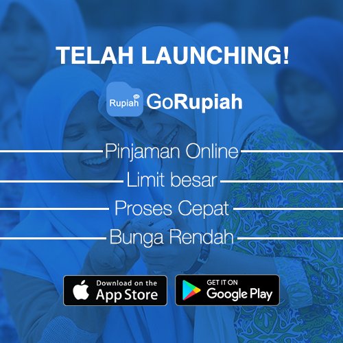GoRupiah_'s tweet photo. Download @GoRupiah_ di Google Play and Apple Store segera! Pinjaman online yang menguntungkan! #GoRupiah #pinjamanonline #pinjamancepat π https://t.co/YoTqU4CLUD