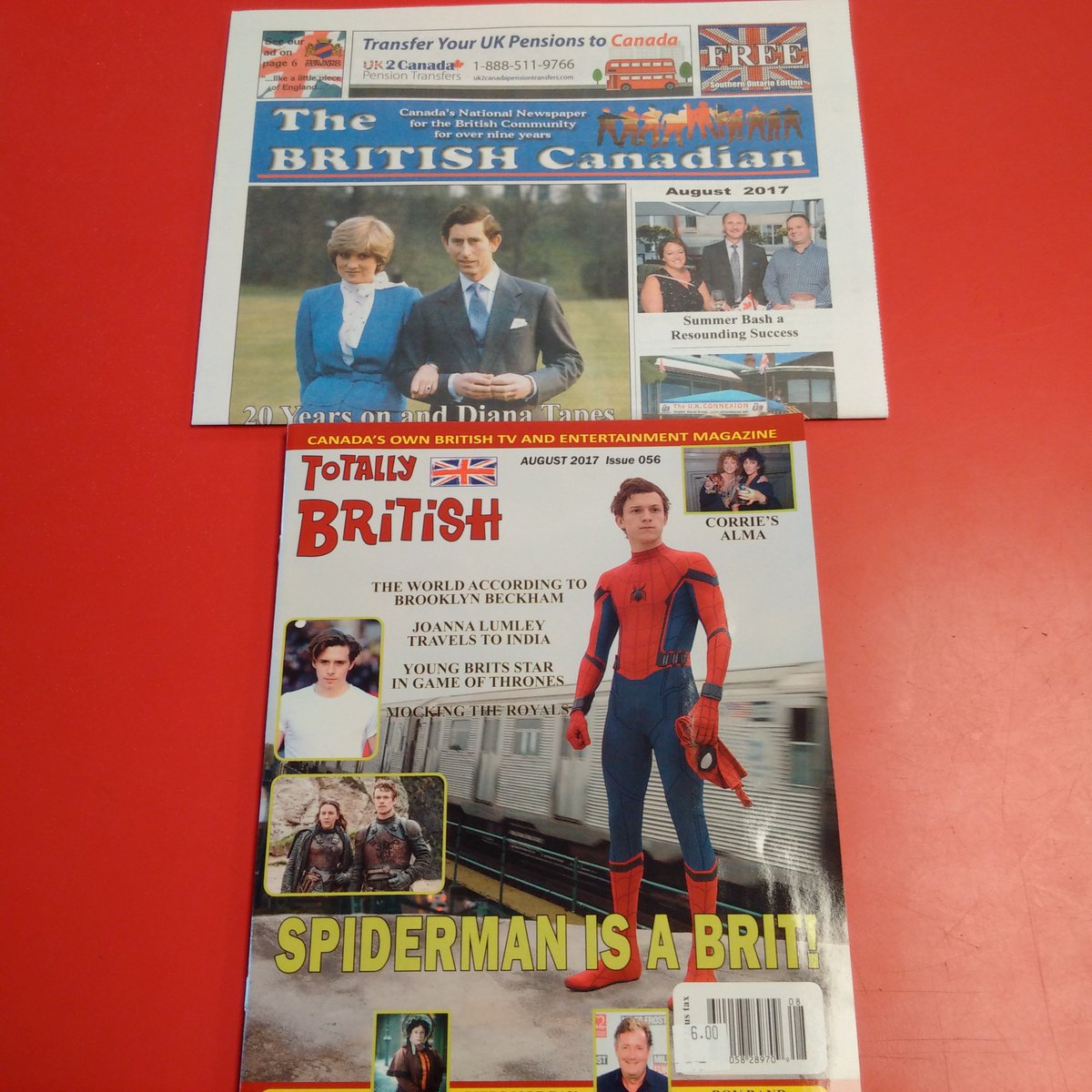 SimplyBritish's tweet photo. August edition of #totallybritish magazine and #britishcanadian newspaper now available in both locations https://t.co/le9eyBkKVi