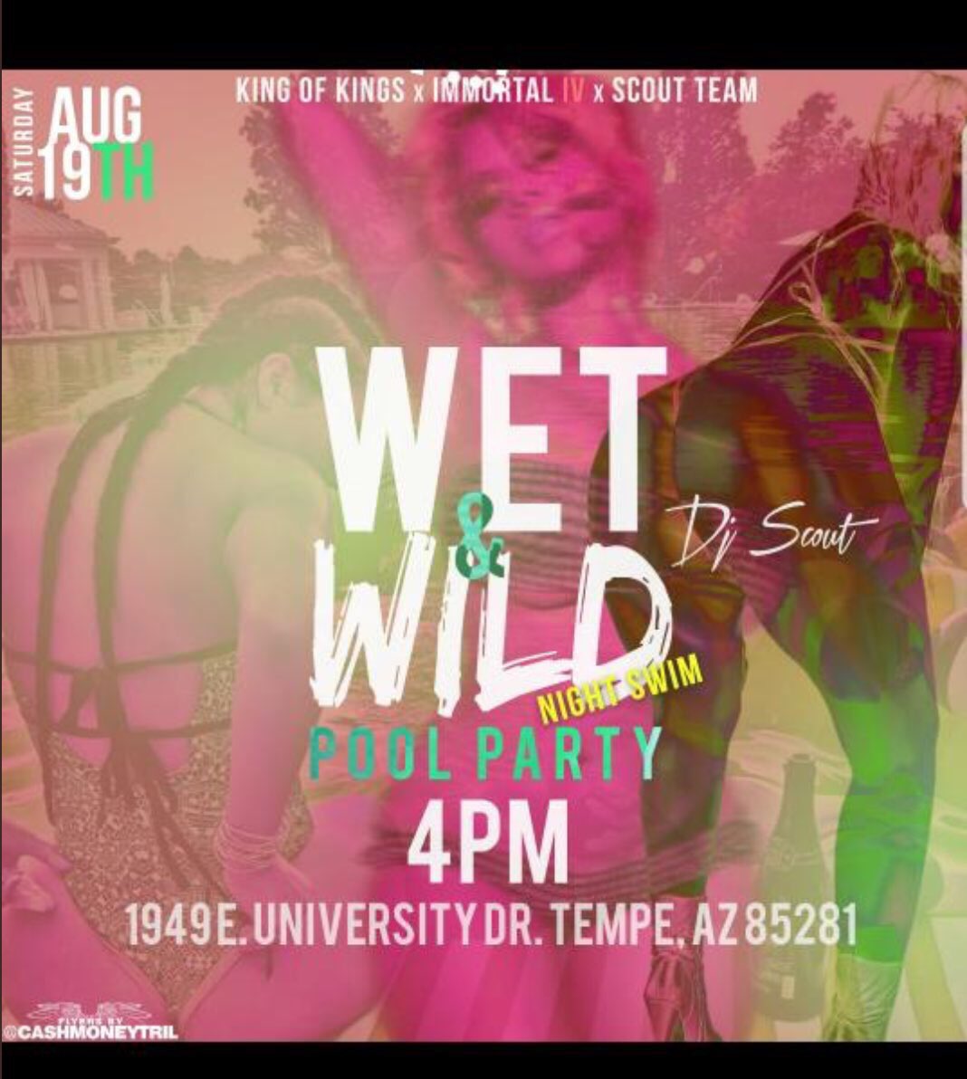ArizonaTurnUps's tweet photo. WET &amp; WILD 
                 POOL PARTY 
  Biggest one yet / don't miss out 😈 https://t.co/22w3amXyDu