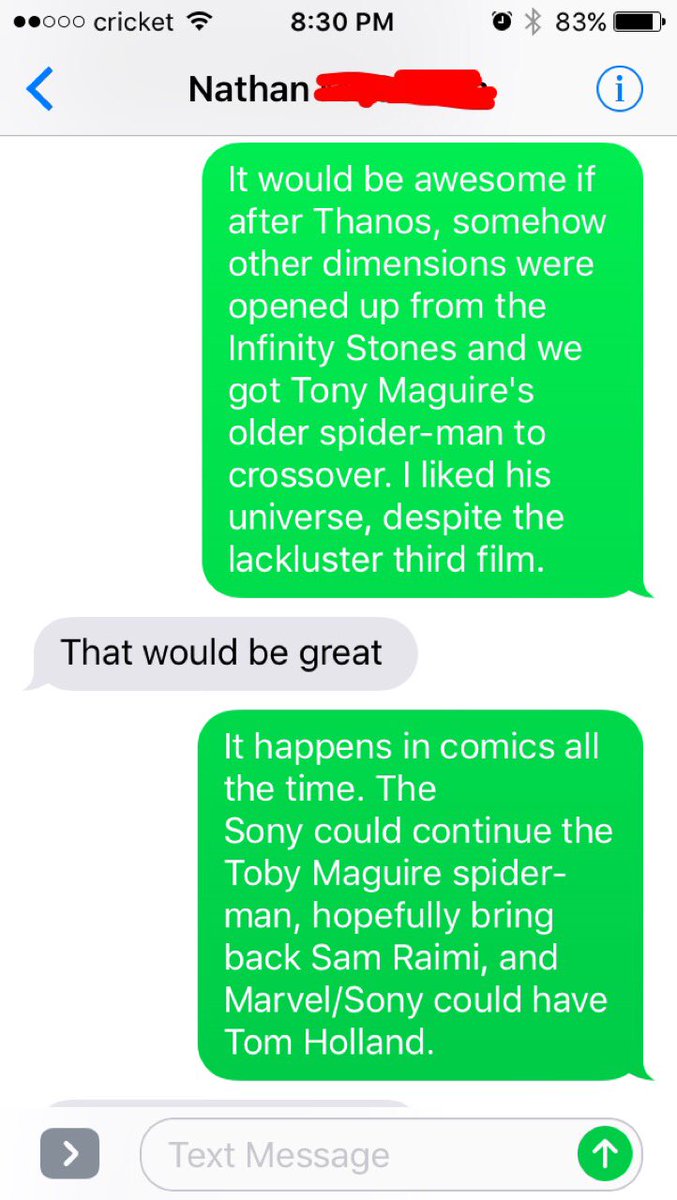 TrainerJames88's tweet photo. Hey @Sony @MarvelStudios you should bring Toby McGuire back as Spider-Man while keeping @TomHolland1996 #UltimateEarth #Earth-616 https://t.co/QKrFTWeM42