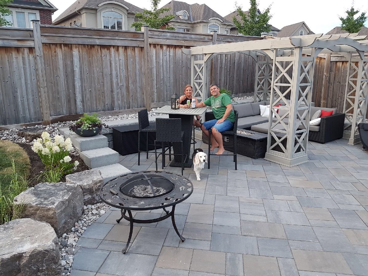 Thanks to <a href="/NancyGreen01/">Nancy Green</a> <a href="/BestWayStone/">Best Way Stone</a> <a href="/JeffCGator/">Jeff Cunningham</a>  <a href="/JasonVettese/">Jason@BWS</a> <a href="/ArntsTopsoil/">Arnts</a> for helping us bring these clients happy place to life😊