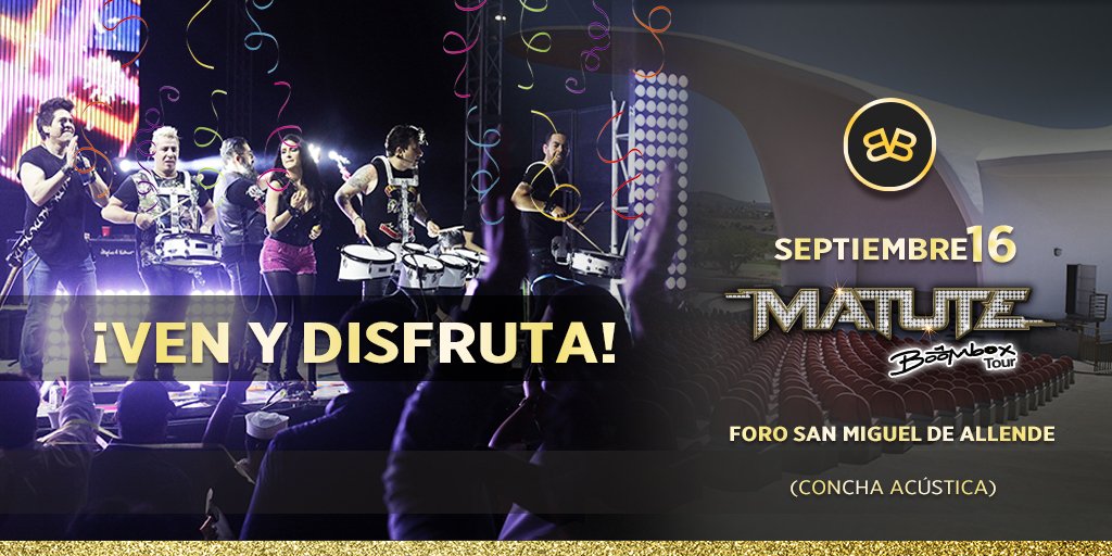 MatuteLeonGTO's tweet photo. Disfruta este 16 de septiembre de la música y buen ambiente de @MatuteMx https://t.co/DJzdYKTVnY https://t.co/hdaZ4Ooyxb