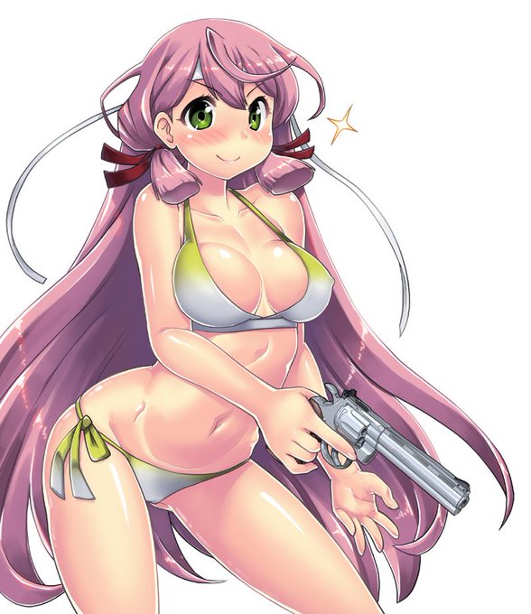 水着明石さんとコルトパイソンさん。
#3dcg #艦これ 