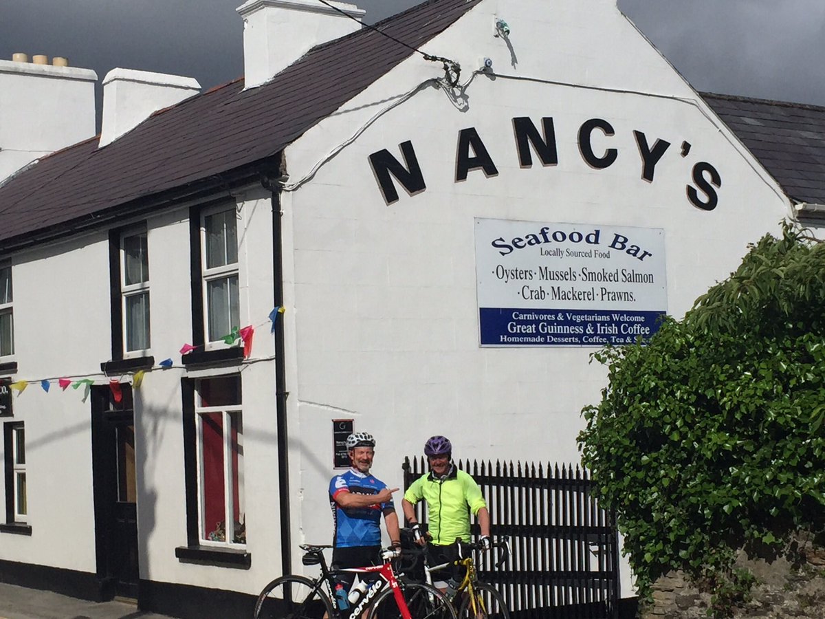 Charity cyclist stops <a href="/nancysbarardara/">Nancy's Bar</a> on his fundraising trip for Mary's Meals