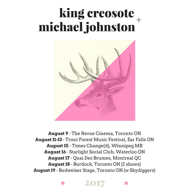 Canada! King Creosote &amp; Michael Johnston playing in #Winnipeg, #Waterloo, #Montreal and #Toronto this week #kcmj @BurdockTO <a href="/starlight_wloo/">StarlightSocialClub</a>