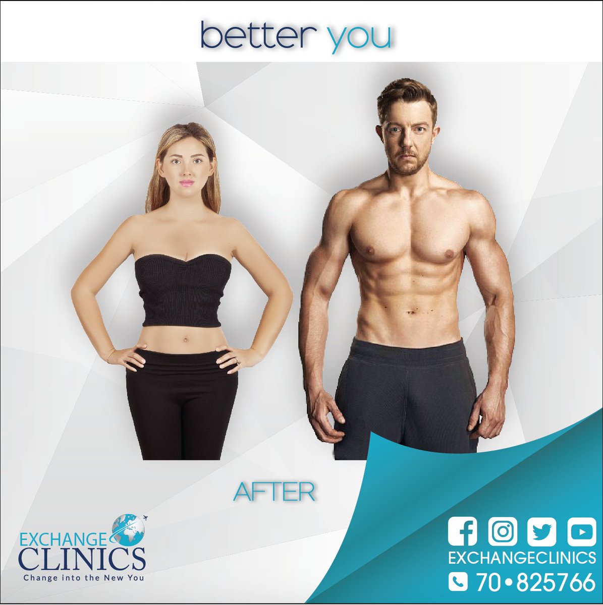 exchangeclinics's tweet photo. Transform to the better you
#Botox_injection
#Exchange_Clinics change into the new you
for more info call +961 70 825 766 https://t.co/AbvxevasGi