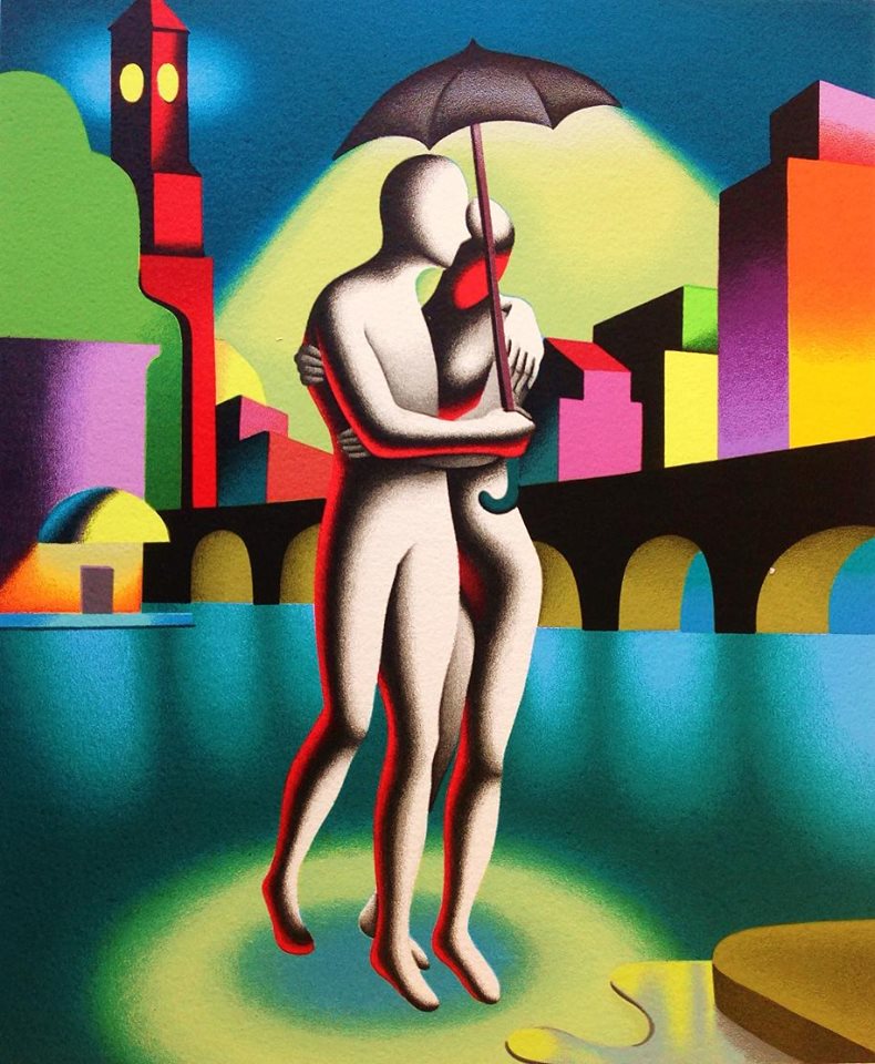 fraveris's tweet photo. "Cloudy with a chance of love", by Mark Kostabi https://t.co/eiwZcgNHWo