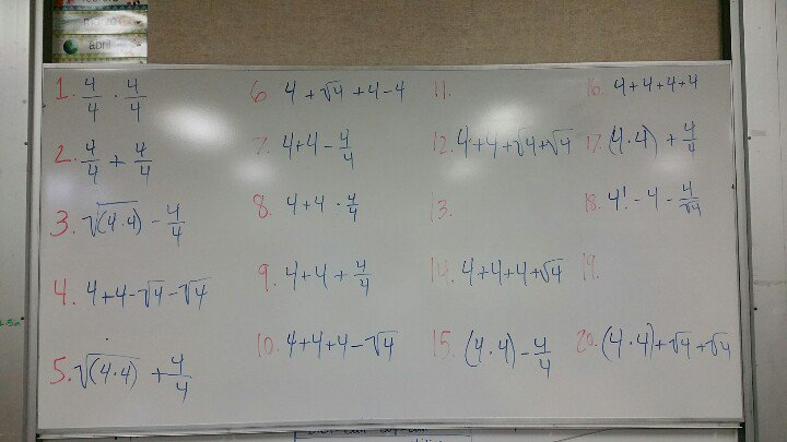 BozBoylan's tweet photo. Four Four's activity with my 7th grade class this morning https://t.co/xcVbBDgODK