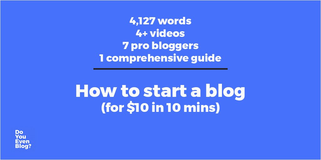 marketingkelly's tweet photo. How to Start a #Blog (for $10 in 10 mins) -@doyouevenblog https://t.co/jyUyUX5JcS
#megaguide #blogging https://t.co/5trfxgZXhU