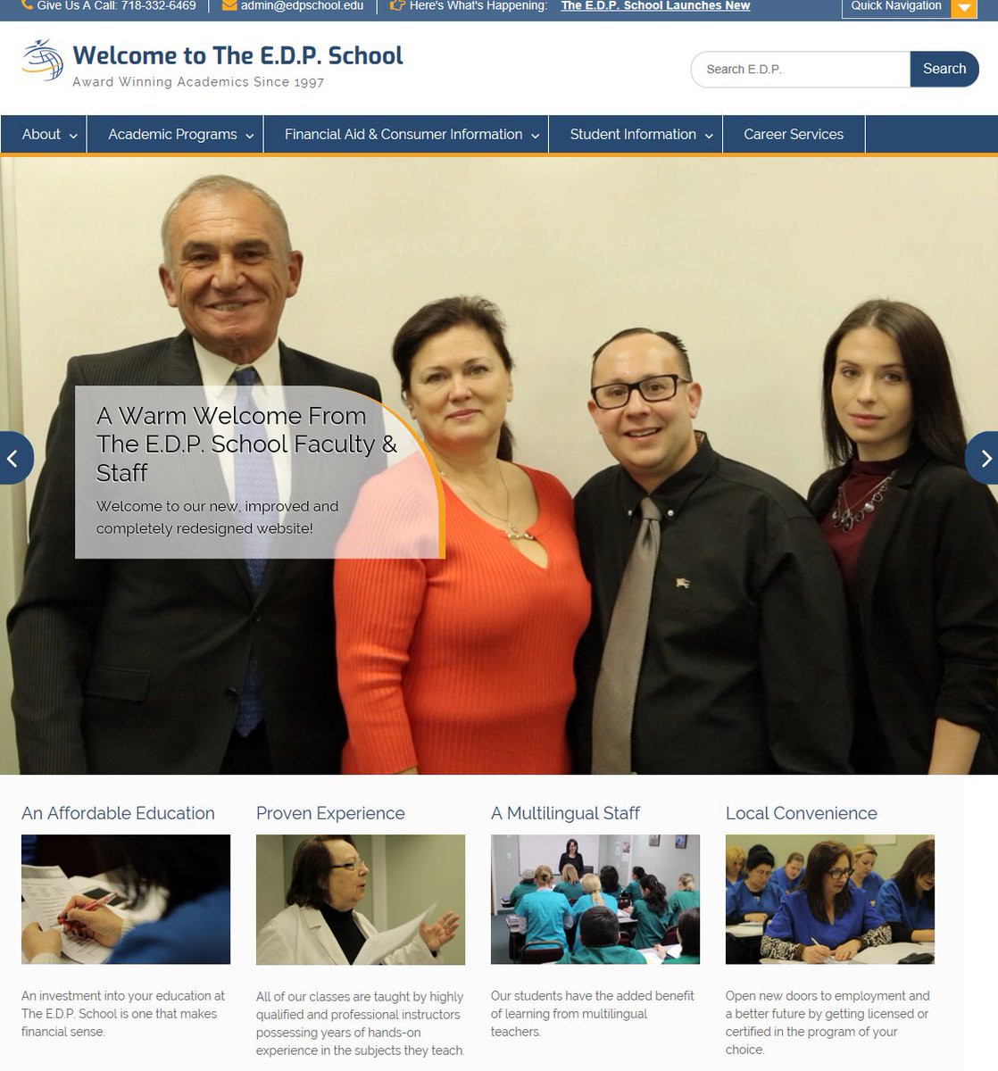 EDPSchool's tweet photo. Have you heard the news? The @EDPSchool has launched a brand new website! Be sure to check it out at https://t.co/HVmpBmNdaq 👩‍🎓👨‍🎓 https://t.co/o3DCa0S5Ka