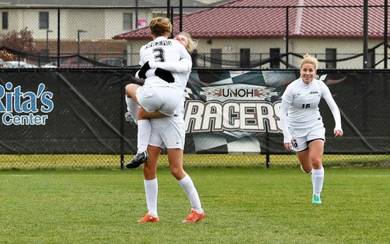 NAIA's tweet photo. .@UNOHRacers own the #1 ranking in the women's #NAIASoccer Coaches' Preseason Poll. https://t.co/vLi0JQX0Mt https://t.co/pw35yoe6yJ