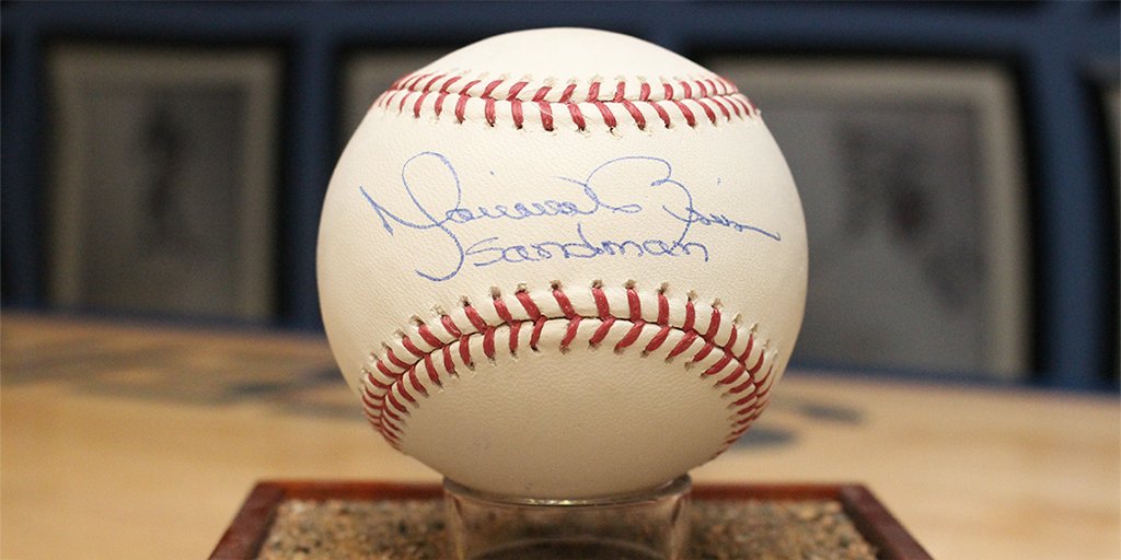steinersports's tweet photo. You heard it here FIRST…you can now enter to win a Mariano Rivera autographed baseball inscribed with “Sandman” ⬇️
https://t.co/rElmarFOJT https://t.co/jy6o5z0Rdt