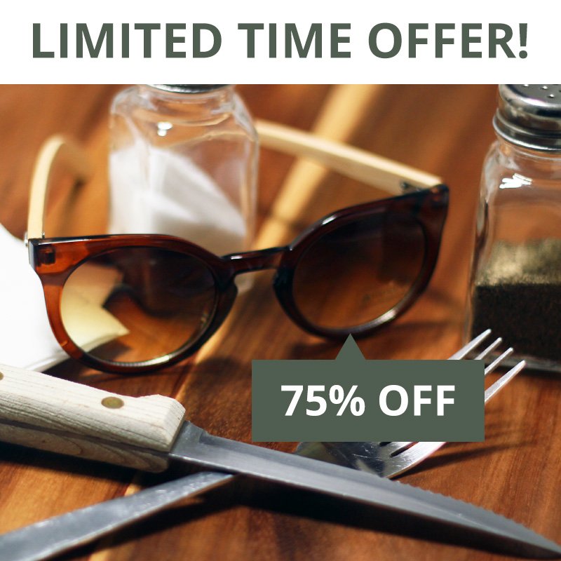 theshadeship's tweet photo. For Limited Time Only! We are offering 75% Off our Brown Bamboo Cat-eye Sunglasses. They are going fast! #ShadeShip https://t.co/TdRjjFTnfR https://t.co/6av24Q4iDu
