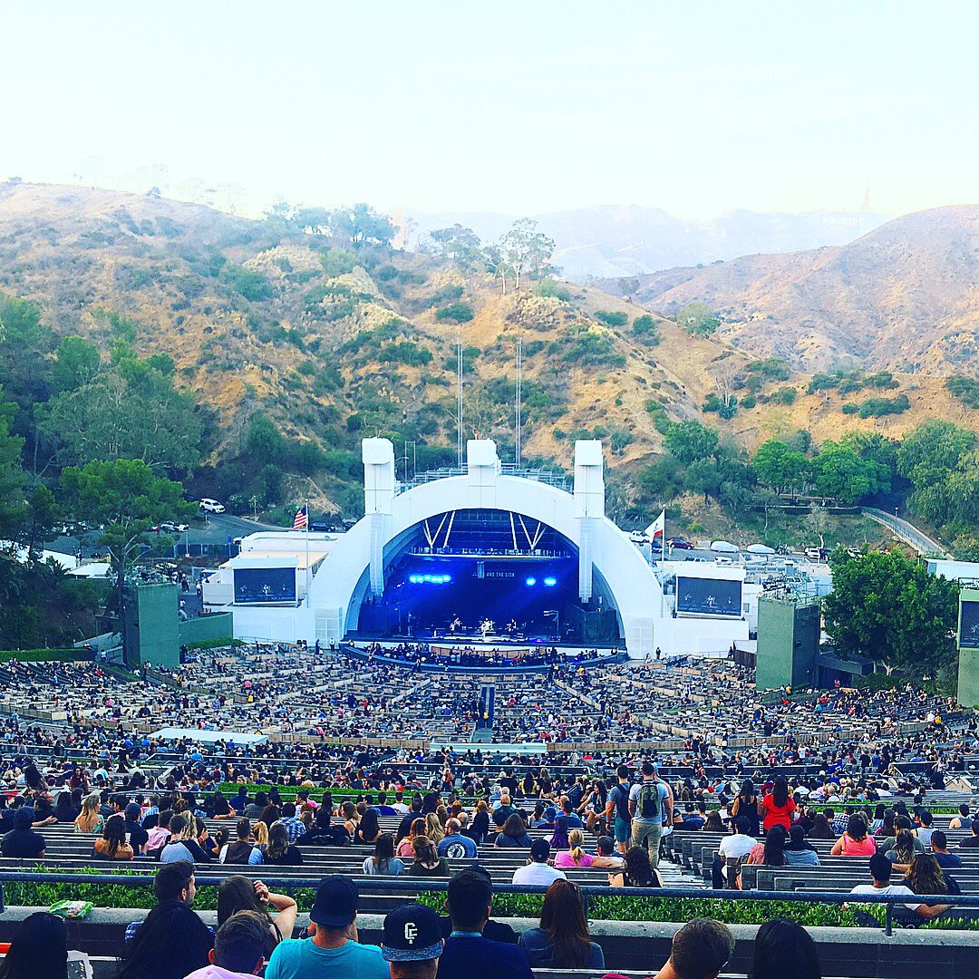 carolinemusic's tweet photo. So proud of these guys hitting the Hollywood Bowl stage! @judahandthelion #JATL ✨✨✨ https://t.co/NozjLs0DpB