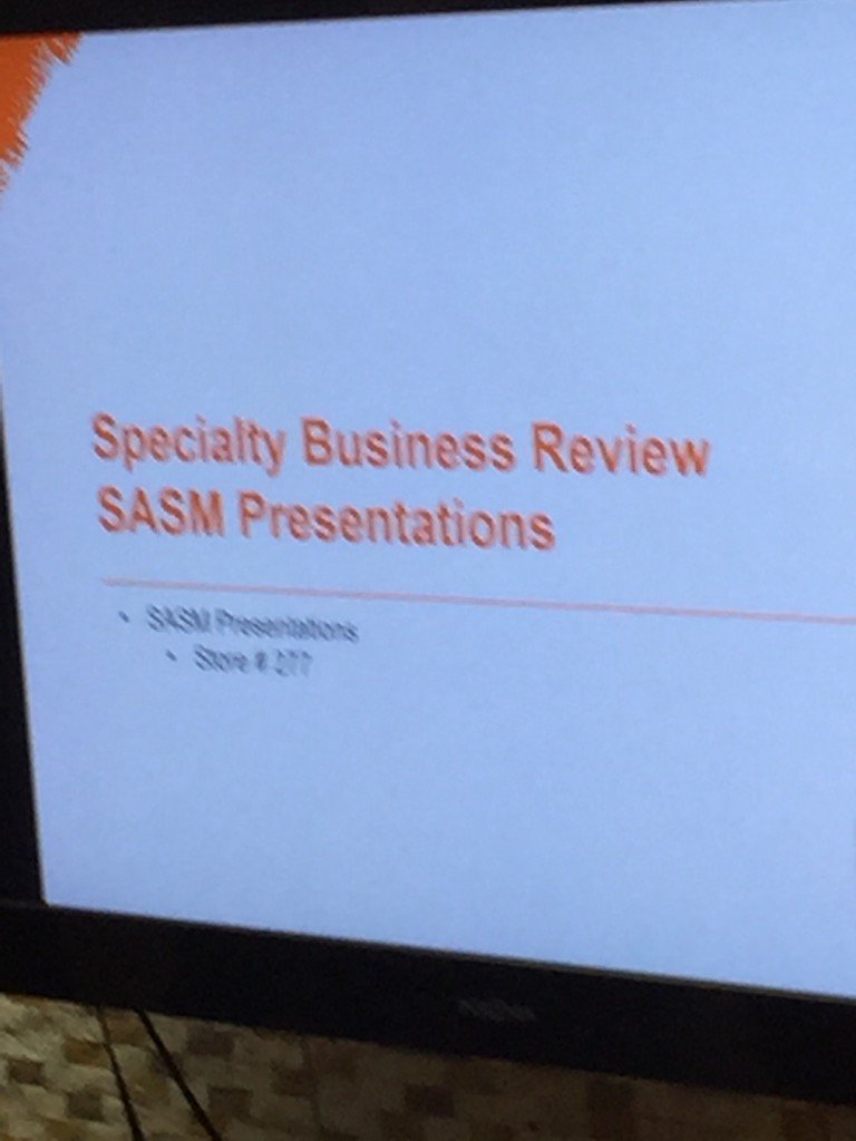 Terrific turn out for District 84 SASM Business Review. Presented closets, new to market and Expanding ISP Program!