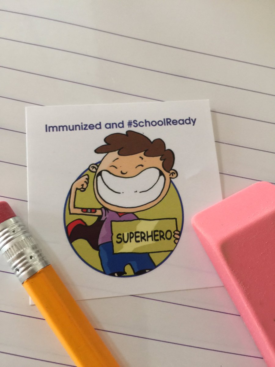 IAmTheHerd's tweet photo. We are giving away Immunized and #SchoolReady stickers FREE to promote #vaccines for #BacktoSchool #NIAM2017 https://t.co/gyjt67pHPY
