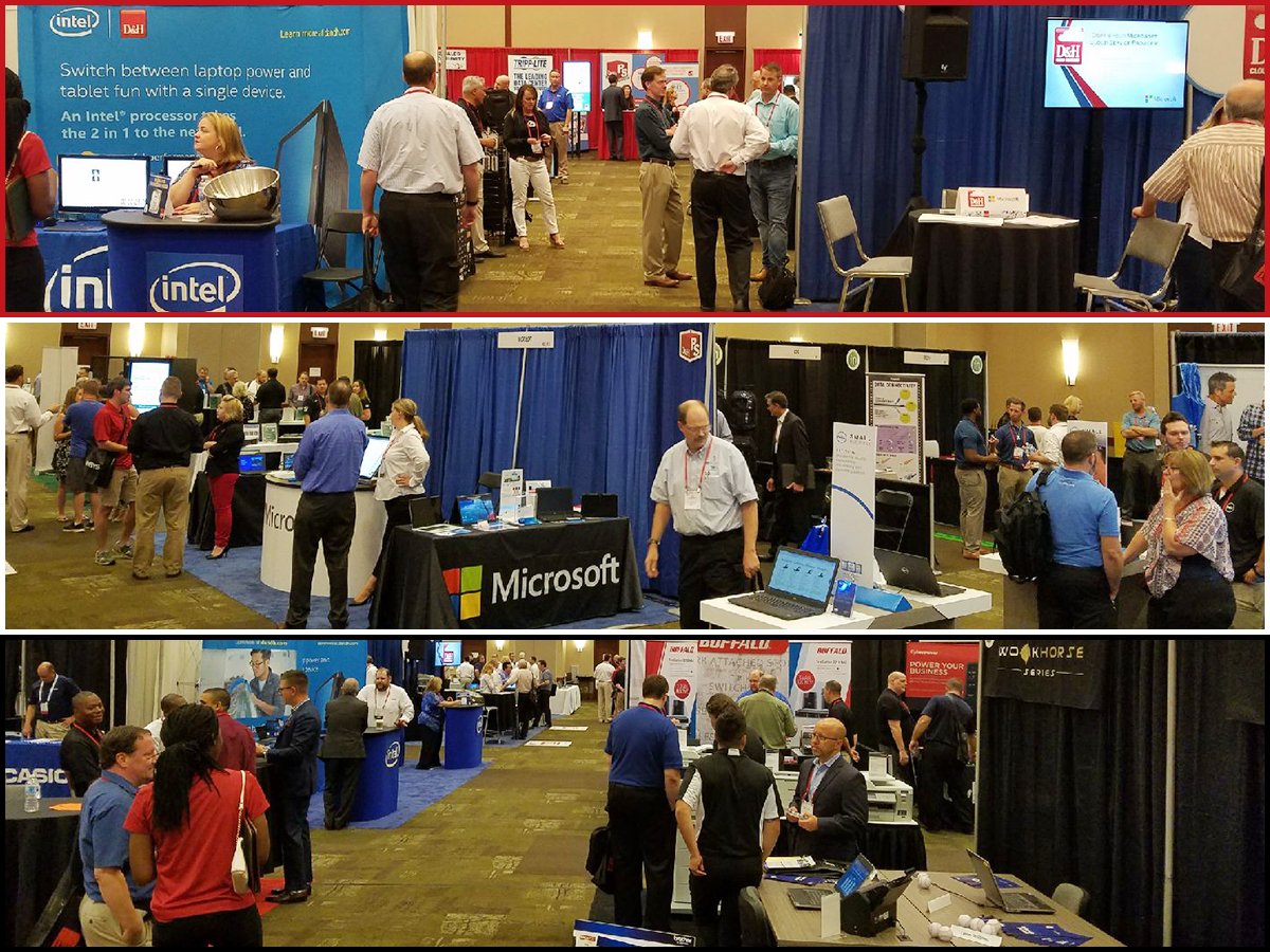 dandh's tweet photo. The show floor's warming up! Countdown to the doors opening is near at the #DHTechShow in Lombard, IL. https://t.co/FYJEpf1Wya