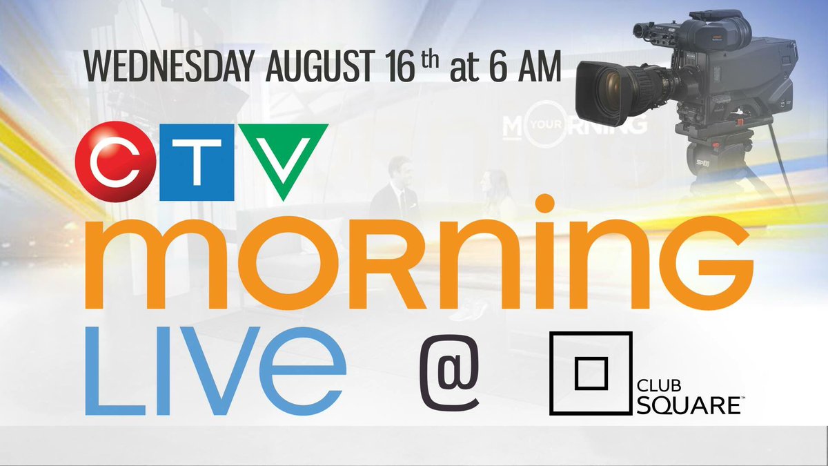 Club Square (@clubsquareca) on Twitter photo Tune in to <a href="/CTVOttMornLive/">CTVMorningLiveOttawa</a> tomorrow morning @ 6AM, as the cast broadcasts live from Club Square. Get info on our 'After School' prog 😀☀️📺 Tune in to <a href="/CTVOttMornLive/">CTVMorningLiveOttawa</a> tomorrow morning @ 6AM, as the cast broadcasts live from Club Square. Get info on our 'After School' prog 😀☀️📺