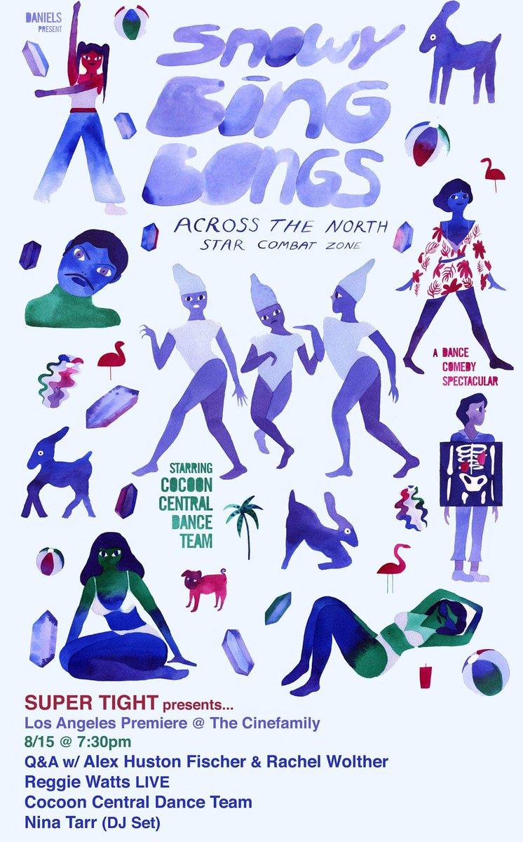 <a href="/SUPERTIGHT_LA/">SUPER TIGHT</a> Presents: Snowy Bing Bongs at <a href="/cinefamily/">cinefamily</a>. Tonite 7:30pm. <a href="/reggiewatts/">reggie watts</a> led Q&amp;A <a href="/NinaTarr/">Nina Tarr</a> DJ set. Tix- bit.ly/2vW88JO