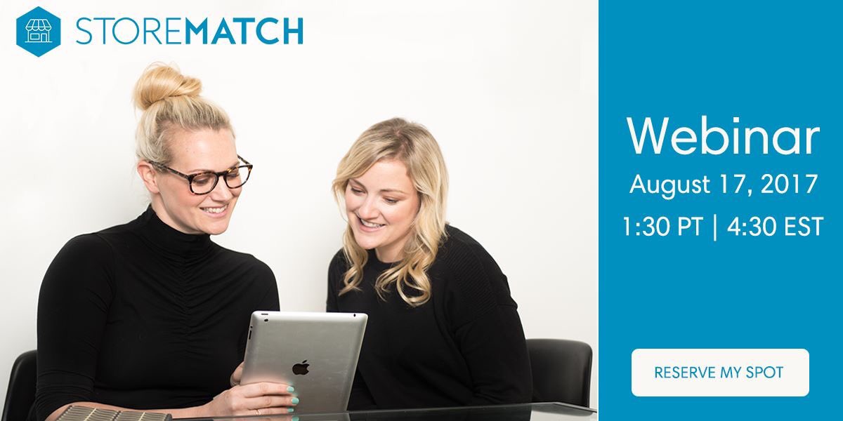 Our launch date is approaching! Join us for our live WEBINAR this Thursday, August 17 at 1:30 (PST) | 4:30 (EST)
bigmarker.com/storematch/Sto…