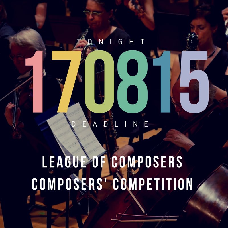 LeagueISCM's tweet photo. Click to enter: https://t.co/lPw4eRr4mR #composerscompetition https://t.co/tpgshNyQ45