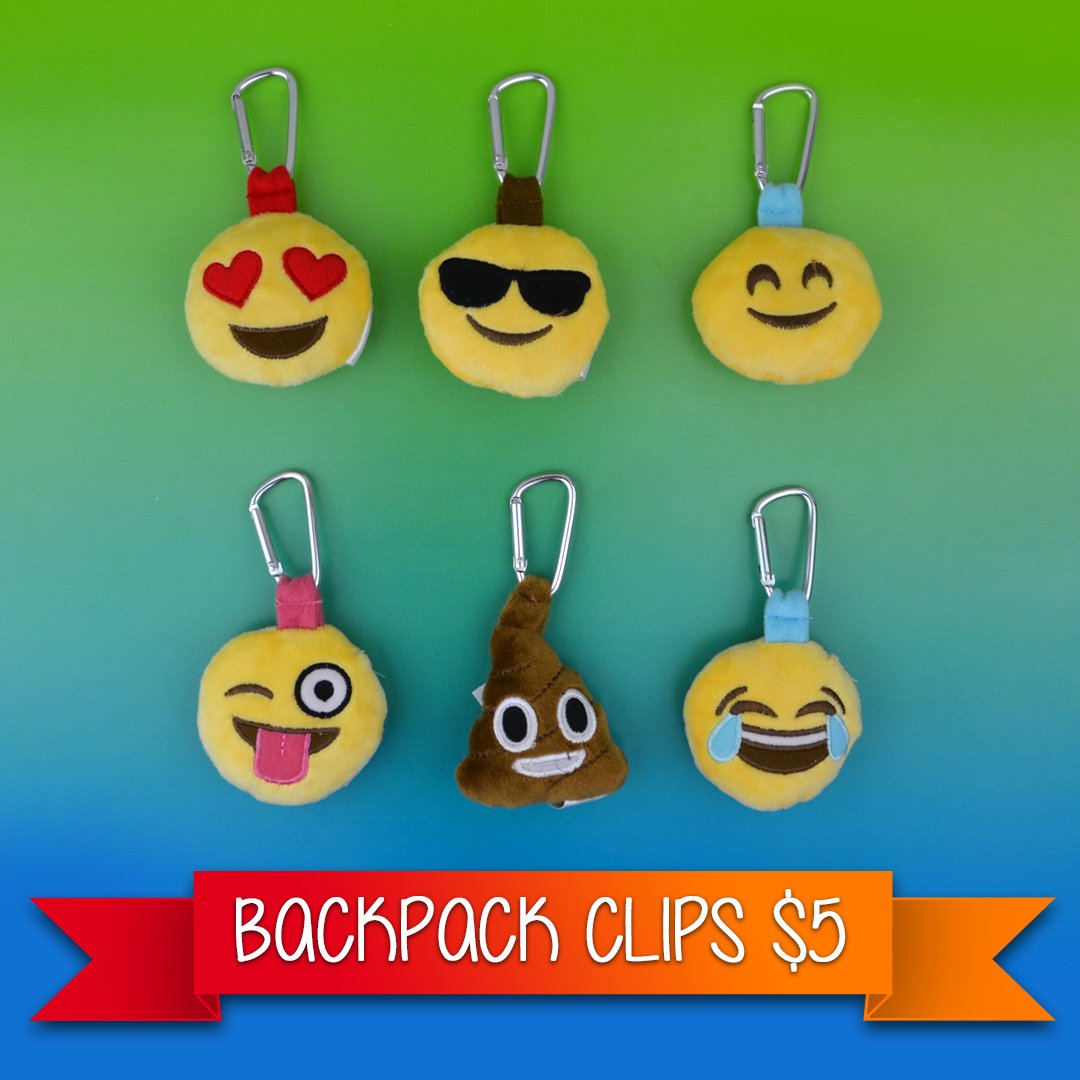 IluvEmoji's tweet photo. Accessorize your backpack with our #emoji backpack clips, only $5 each!
https://t.co/wisUncU8JB

#school #backtoschool https://t.co/Ew2Qf7JXOr