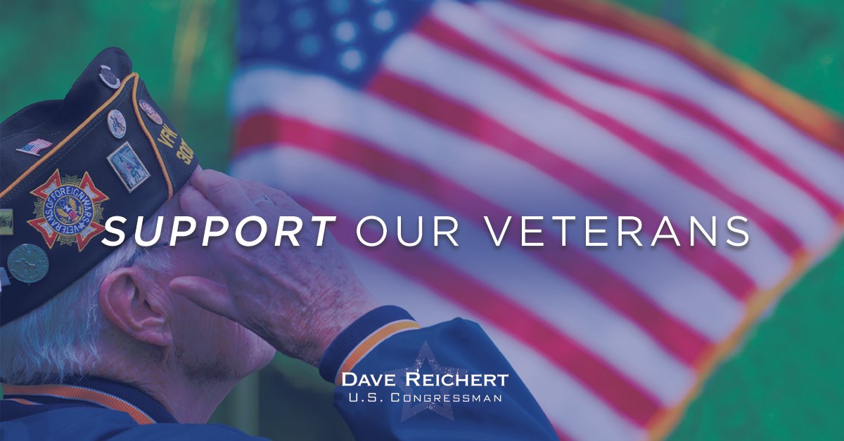 TeamReichert's tweet photo. I'll always fight to make sure the men and women who have served our country are properly taken care of. Share to show support for our Vets! https://t.co/oEy4B5tyFi