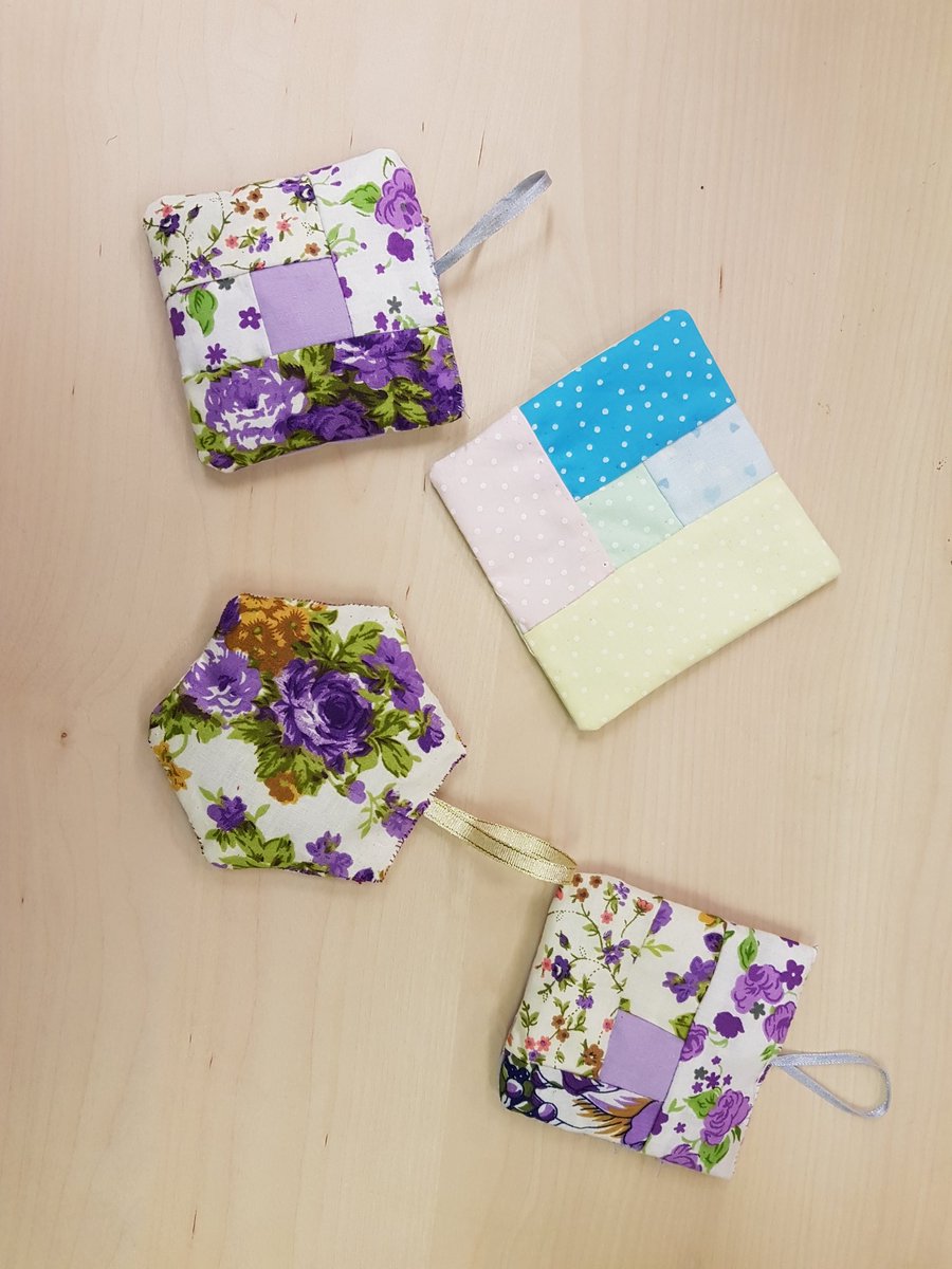 A great night tonight learning English Piecing along with some of the finished products! @WYFWI