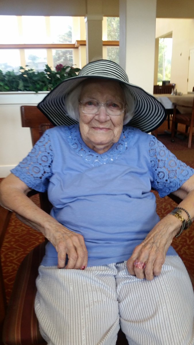 CallahanVillAD's tweet photo. It was close, but Kathleen Turitto came out the winner of the Hat contest @Callahanvillage ! https://t.co/mkZzJqPp5n