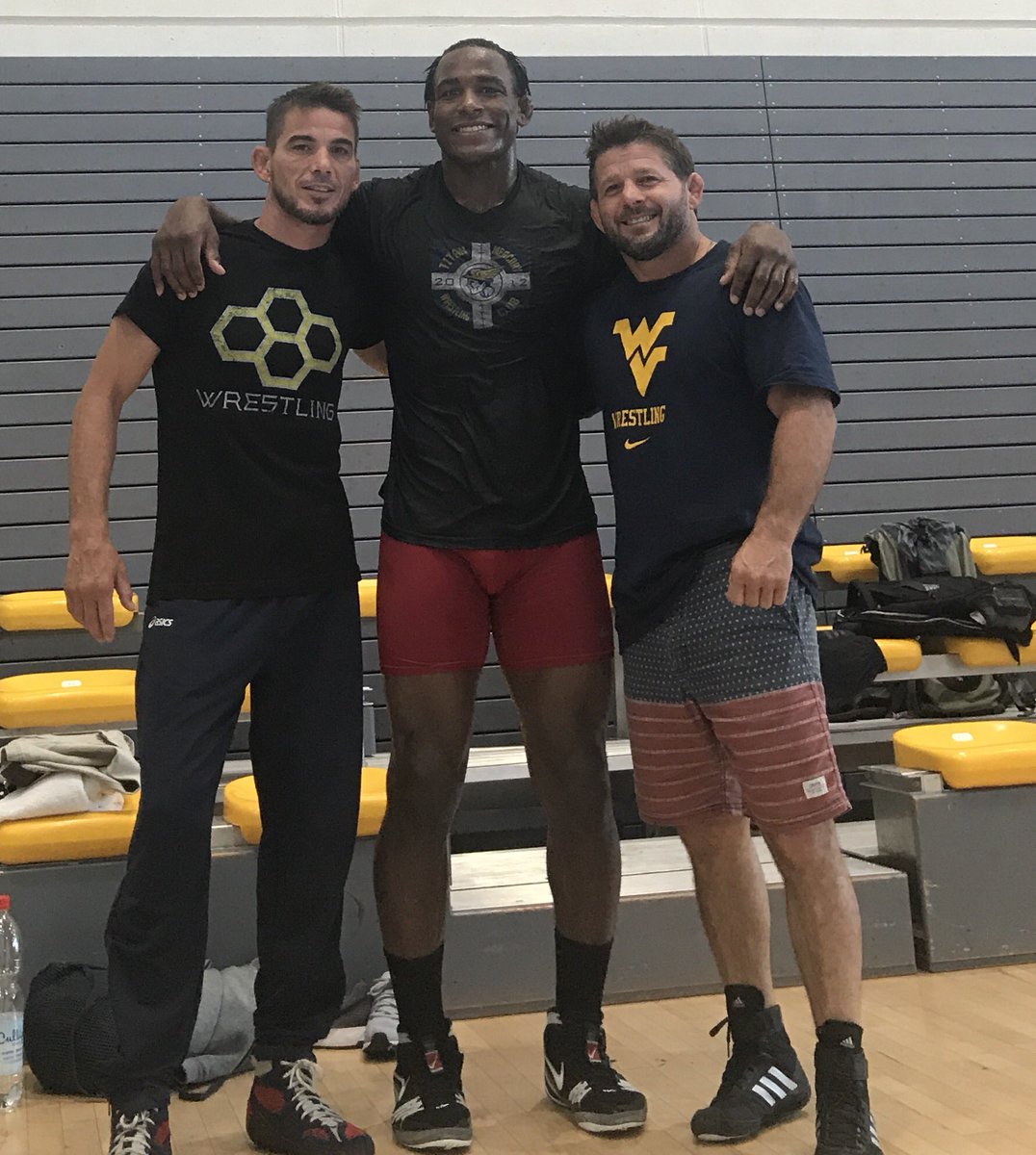 sammiehenson's tweet photo. The Man @SuperstarW14T & Mike Eierman in Germany prep for the 2017 World Championships in Paris France! #ShowMeStateMO #Brothers https://t.co/QiHNcHIKpV