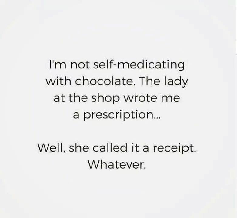 simplyhealthy46's tweet photo. In case you want a little chuckle:) #lovemesomechocolate https://t.co/S2mhuzefX1