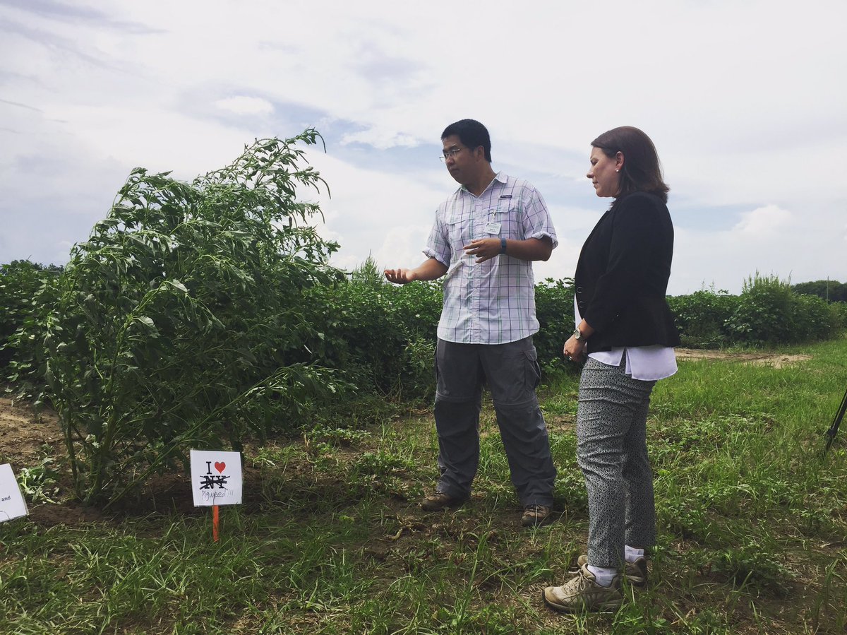 Thank you to @RepMarthaRoby for your visit to the Wiregrass Research and Extension Center this afternoon!