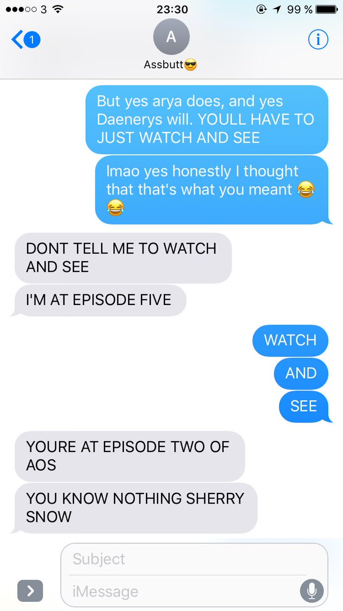 MadchensArmy's tweet photo. After years of pleading, @xandy_93 is finally watching Game of Thrones and THIS I what I am met with. w o w https://t.co/I7UWkTsdNW