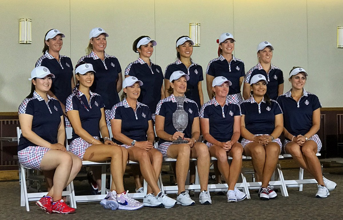 LPGA's tweet photo. TEAM USA 😍🇺🇸 #SolheimCup2017 https://t.co/q4EcNYZKfR