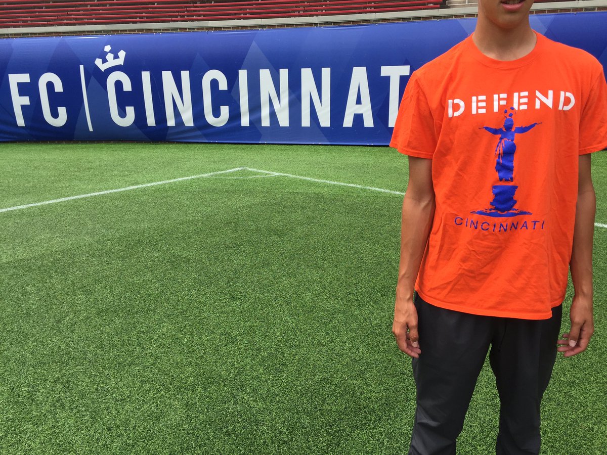 Alex_Meacham's tweet photo. Good luck to FC Cincinnati tonight! #DefendCincinnati https://t.co/T9Lk74iKG2