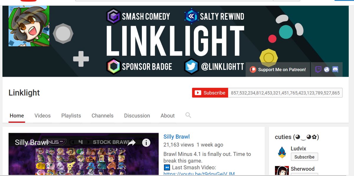 Linklightt's tweet image. this sub glitch is cool
thx for 857,532,234,812,453,321,451,765,423,123,789,527,865 subs
