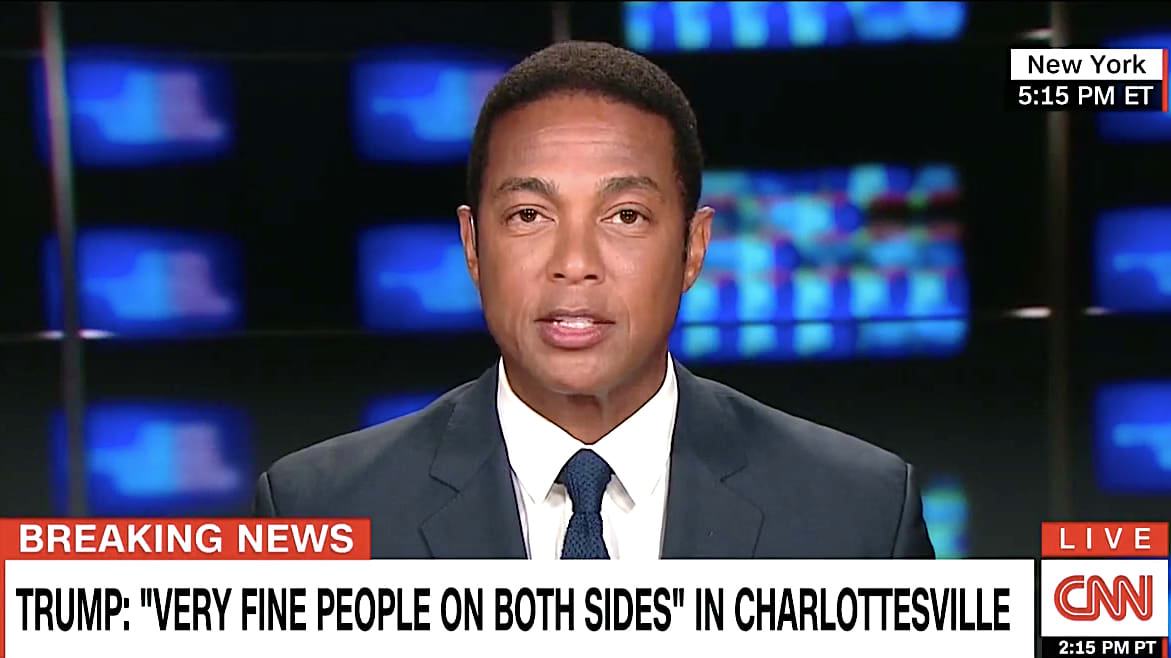 thedailybeast's tweet photo. CNN's Don Lemon says that was the "real Donald Trump" you saw today https://t.co/3TdzStfS9c https://t.co/Oda09iiozj