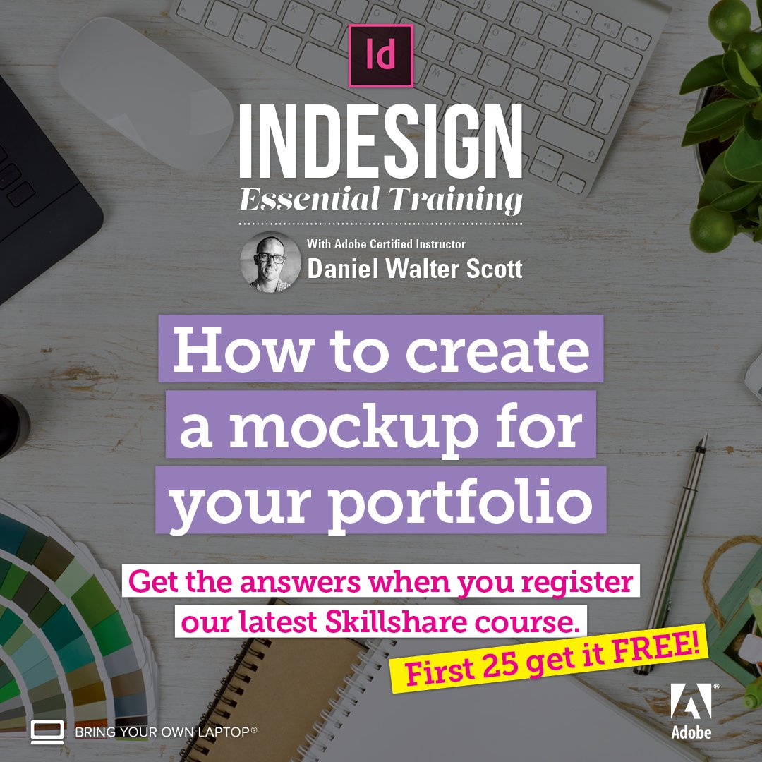 danlovesadobe's tweet photo. #INDESIGN ESSENTIAL #TRAINING ONLINE https://t.co/UiEVDgWdw6
#indesigntraining #skillshare @InDesign @InDesignMag @skillshare @sksupport https://t.co/E1oaM12ewc